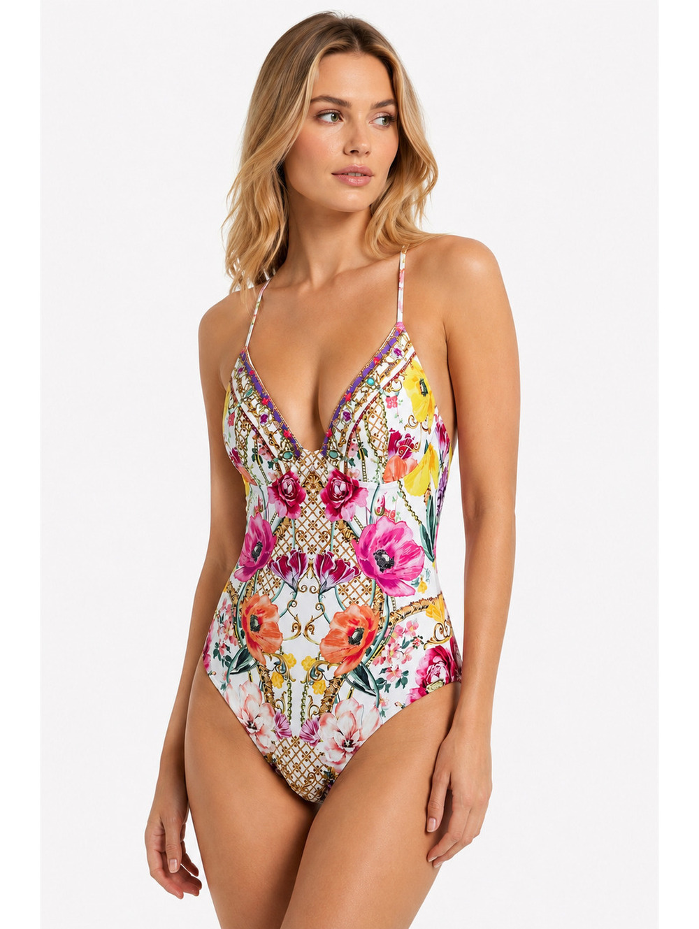 Camilla Destiny Calling HANDMADE Soft Cup Underwire One Piece Swimsuit XS | NWT